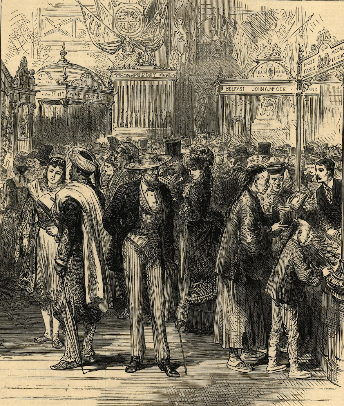 The British department of the American Centennial Exhibition. Pennsylvania 1876
